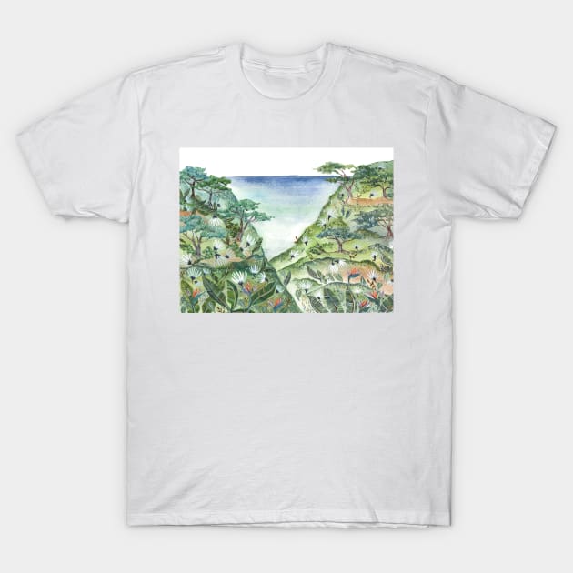 Jungle Watercolor T-Shirt by themintgardener